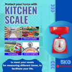 ''CN'' SCALE KITCHEN 5.0 kg  厨房磅秤 (方盘)