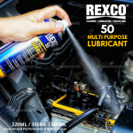 "REXCO"  LUBRICANT SPRAY OIL ANTI-RUST MULTI 50 220ML/350ML/500ML防锈油