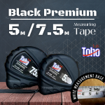 ''TOHO'' MEASURING TAPE 5.0mtr/19' (BLACK)拉尺   (SS056)