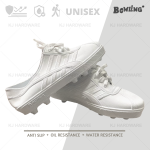 "BOWLING"  RUBBER LABOUR SHOE WHITE  C398AB/C399AB  #胶白钉鞋