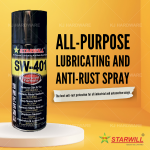 "STARWILL"  LUBRICANT SPRAY OIL ANTI-RUST  SW-401  400ML 防锈油