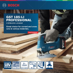 "BOSCH"  JIGSAW SOLO BATT. GST 185-LI (06015B30L3)曲线锯   (BSH011)