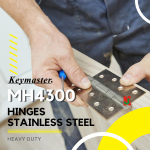 "KEYMASTER"  HINGES STAINLESS STEEL  MH4300  4"不锈钢合页(3pcs/Set)