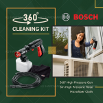 ''BOSCH'' 360 CLEANING KIT F016800612高压洗车枪连水喉