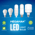 "MEGAMAN"  BULB SCREW LED 6500K D/L 电灯泡