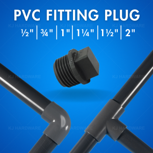 PVC FITTING PLUG  1/2" - 2"  (15mm-50mm) 灰色塞子  (KJS031)