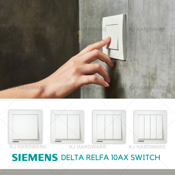  SIEMENS SWITCH 10AX 3 GANG 1 WAY SIRIM 