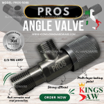 "PROS" ANGLE VALVE S/STEEL GREY (PROS-5088)