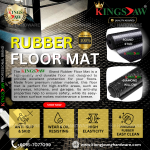 ''KINGSJAW'' DIAMOND WILLOW & ROUND STUB RUBBER FLOOR MAT 1.2M x 10MTR (3.0mm Thickness)