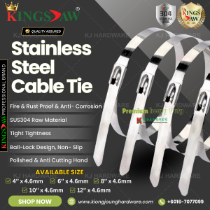 "KINGSJAW"  CABLE TIE STAINLESS STEEL 4.6MM