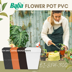 "BABA"  FLOWER POT PVC  BI-SPH-300 (BRONZE)胶花盆