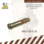 R:  WALL PLUG EXPANSION BOLT  M06 x 50mm x 35-1.00P   粗墙壁塞子 (4PC/PKT)