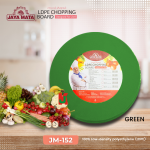 "JAYAMATA"  JM-152  CHOPPING BOARD ROUND LDPE 14'' x 2'' (BLUE/YELLOW/RED/WHITE/BROWN/GREEN)胶圆形砧板 36cm x 5cm