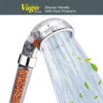 "VAGO"  SHOWER HANDLE W/AUTO PRESSURE  VHS-001手型水花洒