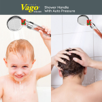 "VAGO"  SHOWER HANDLE W/AUTO PRESSURE  VHS-001手型水花洒