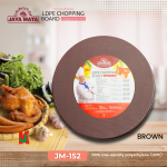 "JAYAMATA"  JM-152  CHOPPING BOARD ROUND LDPE 14'' x 2'' (BLUE/YELLOW/RED/WHITE/BROWN/GREEN)胶圆形砧板 36cm x 5cm