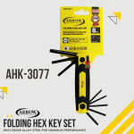 ''ARROW''  ALLEN KEY SET HEX FOLDING TYPE (METRIC/SAE/TORX) AHK-3075/AHK-3076/AHK-3077 [8pcs/9pcs/8pcs/set]9头L型6角扳手