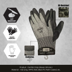 ''WORKER''  HAND GLOVE COTTON ANTI CUT 228# (GREY)防割棉手套(灰)