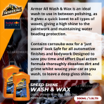 ''ARMOR ALL'' CAR WASH & WAX SPEED SHINE 500ml / 1.0LTR含腊洗车剂