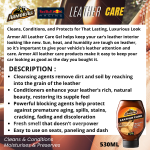 ''ARMOR ALL'' CAR LEATHER CARE CLEANS & MOIST 530ml汽车皮革保养清洁剂