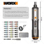 "WORX"  SCREWDRIVER USB RECHARGEABLE WITH 26 BIT SET DRILL WX-240充电式电动螺丝批 4V LI-ION