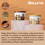 "SELLEYS"  WOOD PUTTY (NATURAL)  500GM补木膏