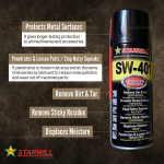 "STARWILL"  LUBRICANT SPRAY OIL ANTI-RUST  SW-401  400ML 防锈油