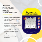 "KEYMASTER"  HINGES STAINLESS STEEL  MH4300  4"不锈钢合页(3pcs/Set)