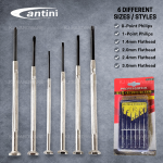 "ANTINI"  SCREWDRIVER PRECISION  6PCS/SET  ATN-66282幼型钟表螺丝批