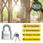 ''DECO'' PADLOCK ALUM. ANTI-RUST TAR401 40MM / TAR501 50MM 电白吊锁