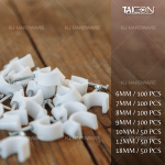 ''TAICON" CABLE CLIP  6 mm / 7mm / 8mm / 9mm / 10mm / 12mm / 18mm  胶电线夹子