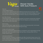 "VAGO"  SHOWER HANDLE W/AUTO PRESSURE  VHS-001手型水花洒