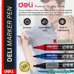 "DELI" MARKER PEN 6881(BLUE/RED/BLACK)