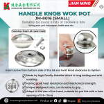 ''JIAN MING'' JM-8016 HANDLE KNOB WOK POT (SMALL)