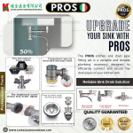 "PROS" KITCHEN SINK DRAIN PIPE FITTING SET