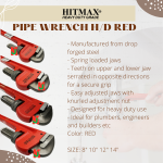 “HITMAX” PIPE WRENCH HD 8” 10” 12” 14” RED 管子钳