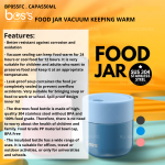 "BOS'S"  FOOD JAR VACUUM KEEPING WARM 550ML保温食格 (BP055FC)