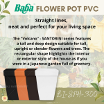 "BABA"  FLOWER POT PVC  BI-SPH-300 (BRONZE)胶花盆