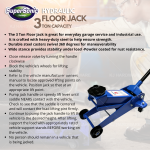 ''SUPERSONIC'' HYDRAULIC FLOOR JACK  3 TON卧式千斤顶