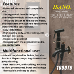 "ISANO" TOILET BIDET SPRAY 2-WAY SET 1600TB (BLACK)厕所全套喷水洒(黑)