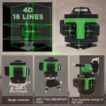 "BOSSMAN"  MEASURING LASER 16-LINE LEVEL GREEN BGE-016雷射测量器