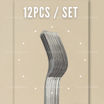 FORK S/STEEL 925  长柄白钢叉