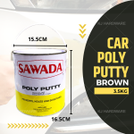 "SAWADA"  CAR PUTTY  3.5 Kg  BROWN