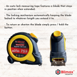 "BLIMAX"  MEASURING TAPE  7.5mtr/25' BMT-99 (AUTO LOCK)拉尺