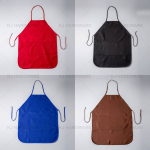 "JAYAMATA"  JM-789  PVC DOUBLE POCKET APRON  胶厨师围裙 (74cm x 56cm)