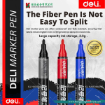 "DELI" MARKER PEN 6881(BLUE/RED/BLACK)