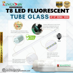 "KINGSJAW" LED FLUORESCENT TUBE GLASS T8 30W/6500K  D/L {KJ-T830}
