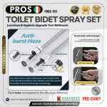 "PROS"  TOILET BIDET SPRAY SET [PROS-1101] S/STEEL