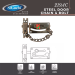 "ST-GUCHI"  DOOR GUARD SPRING BOLT W/CHAIN  219AC防盗链门闩