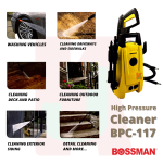 "BOSSMAN"  PRESSURE PUMP CLEANER 110 BAR BPC-117压水机